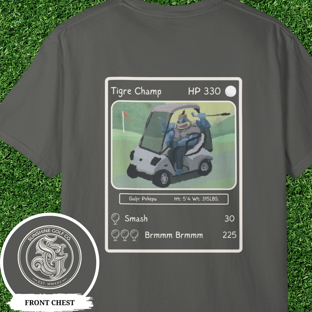 Golf Trading Card T Shirt, Funny Golf Shirt for Men, Comfort Colors Golf Tee, Retro Golf Graphic Tee, Golf Gift for Him, Golf Cart Shirt