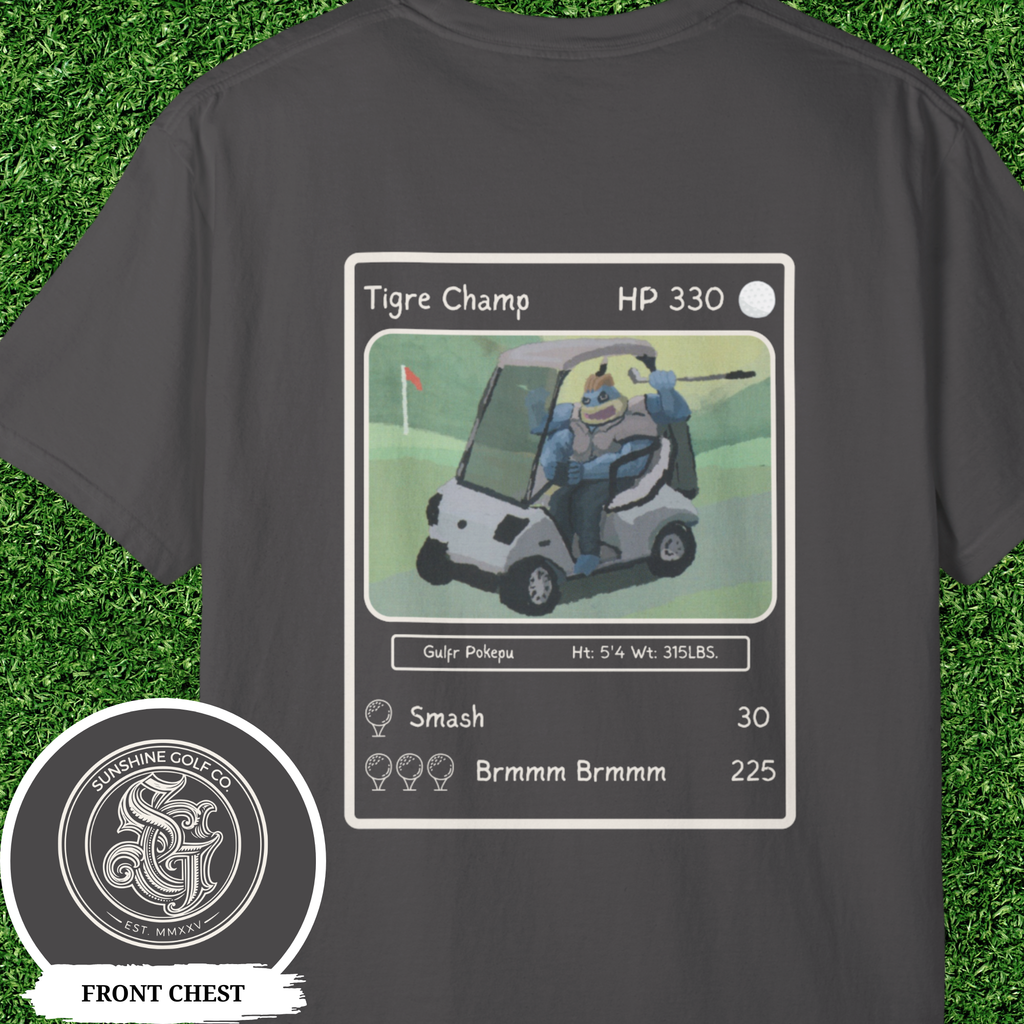 Golf Trading Card T Shirt, Funny Golf Shirt for Men, Comfort Colors Golf Tee, Retro Golf Graphic Tee, Golf Gift for Him, Golf Cart Shirt