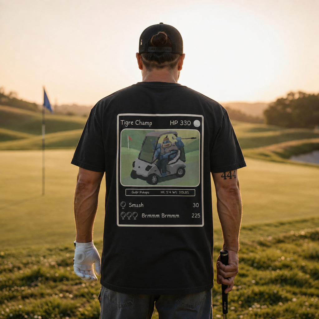 Golf Trading Card T Shirt, Funny Golf Shirt for Men, Comfort Colors Golf Tee, Retro Golf Graphic Tee, Golf Gift for Him, Golf Cart Shirt