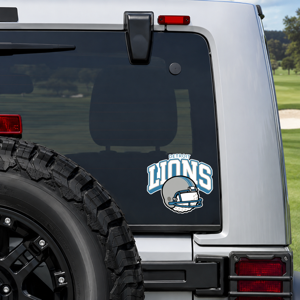 Detroit Golf Sticker, Vintage Bootleg Vinyl Decal, Motor City Golf Sticker, Blue and Silver Gameday Sticker, Michigan Water Bottle Decal