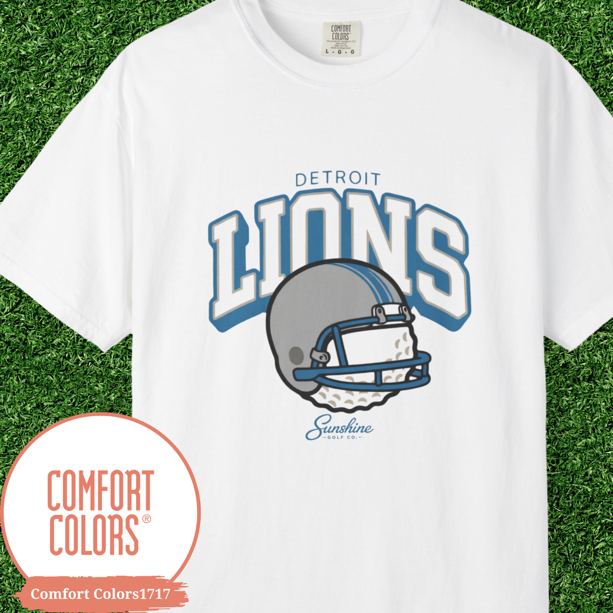 Detroit Golf Shirt, Vintage Bootleg Comfort Colors Tee, Motor City Golf T-Shirt, Blue and Silver Gameday Golf Gift, Michigan Golf Apparel