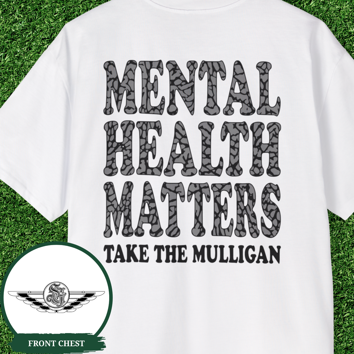 Take The Mulligan Mental Health Matters Golf Shirt Oversized Golf Sweatshirt Elephant Tee Mental Health Awareness Gift for Golfer