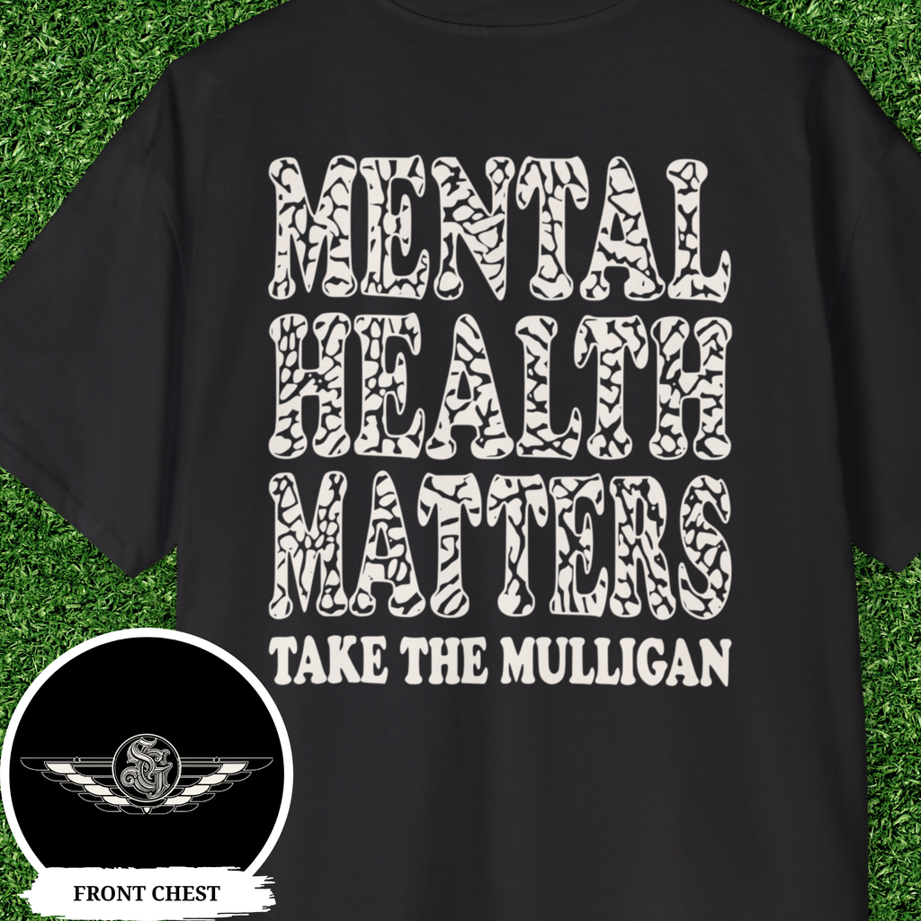 Take The Mulligan Mental Health Matters Golf Shirt Oversized Golf Sweatshirt Elephant Tee Mental Health Awareness Gift for Golfer
