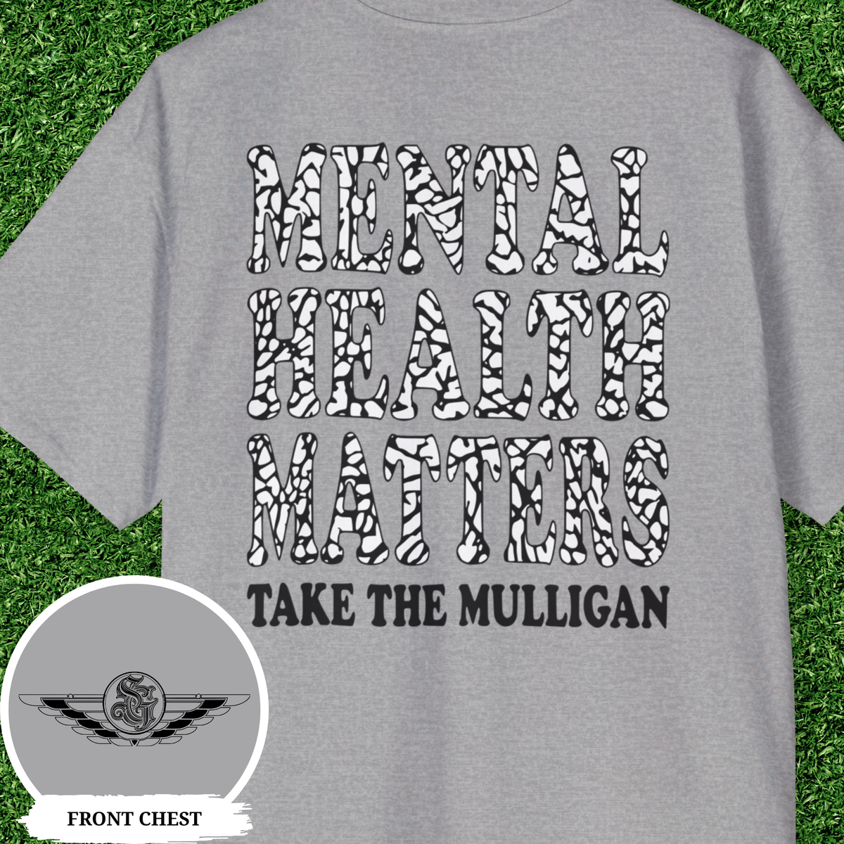 Take The Mulligan Mental Health Matters Golf Shirt Oversized Golf Sweatshirt Elephant Tee Mental Health Awareness Gift for Golfer