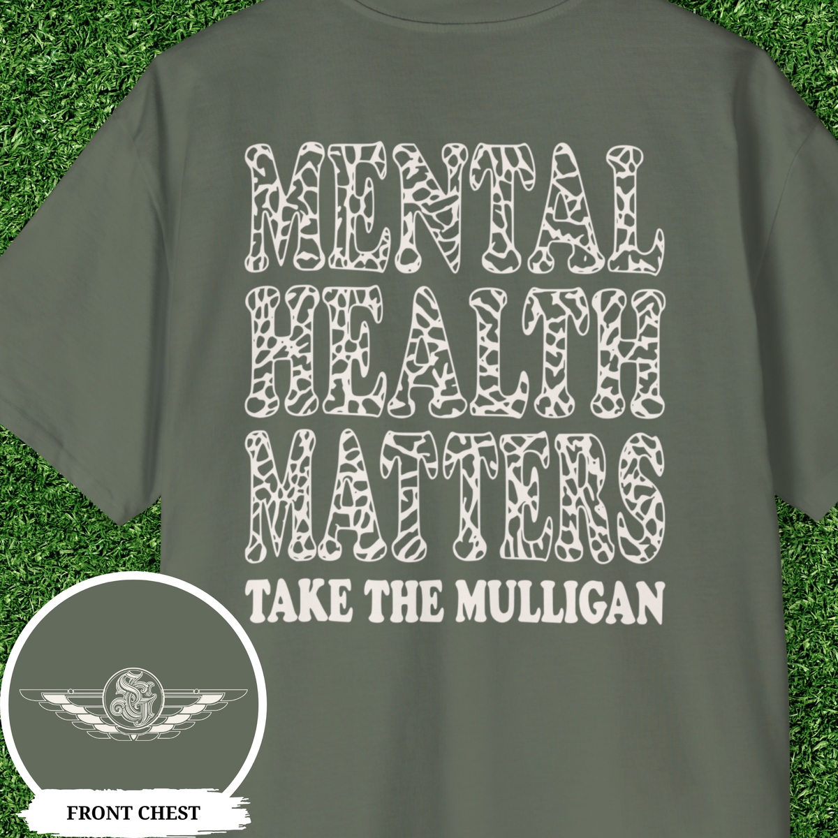 Take The Mulligan Mental Health Matters Golf Shirt Oversized Golf Sweatshirt Elephant Tee Mental Health Awareness Gift for Golfer