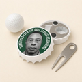 Magnetic Bottle Opener, Funny Golf Gift for Men, Golf Cart Accessory, Bottle Cap Shaped Opener, Golfer Gift, 19th Hole Bachelor Party Gift