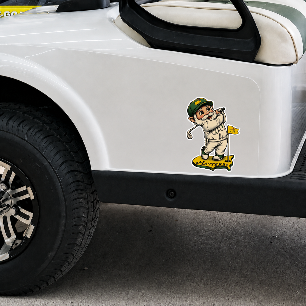 Golf Gnome Sticker | Funny Golf Vinyl Decal | Kiss Cut Sticker | Water Bottle Sticker | Golfer Gift | Golf Cart Cooler Laptop Decal