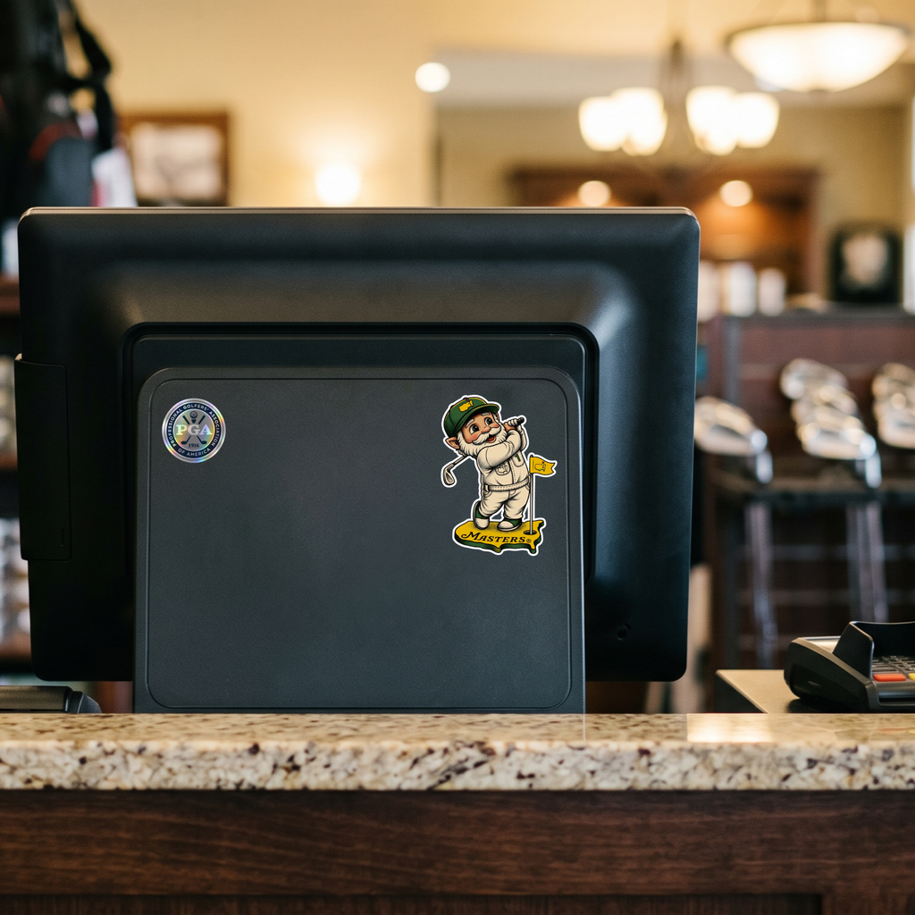 Golf Gnome Sticker | Funny Golf Vinyl Decal | Kiss Cut Sticker | Water Bottle Sticker | Golfer Gift | Golf Cart Cooler Laptop Decal