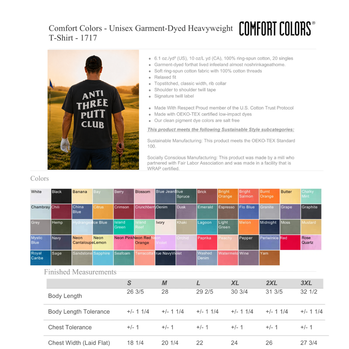 Anti Three-Putt Club Tee