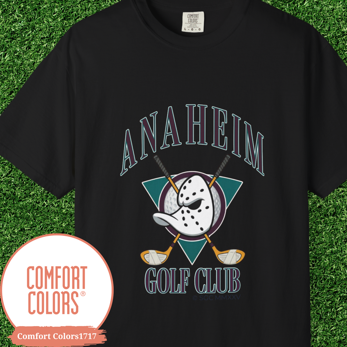 Anaheim Golf Club T-Shirt, Retro 90s Hockey Inspired Golf Tee, Vintage Bootleg Style Comfort Colors Shirt, Golfer Gift for Him, Golf Apparel