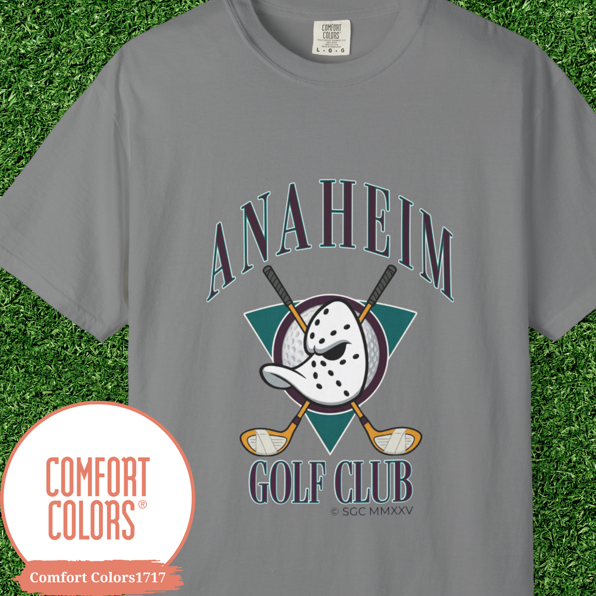 Anaheim Golf Club T-Shirt, Retro 90s Hockey Inspired Golf Tee, Vintage Bootleg Style Comfort Colors Shirt, Golfer Gift for Him, Golf Apparel