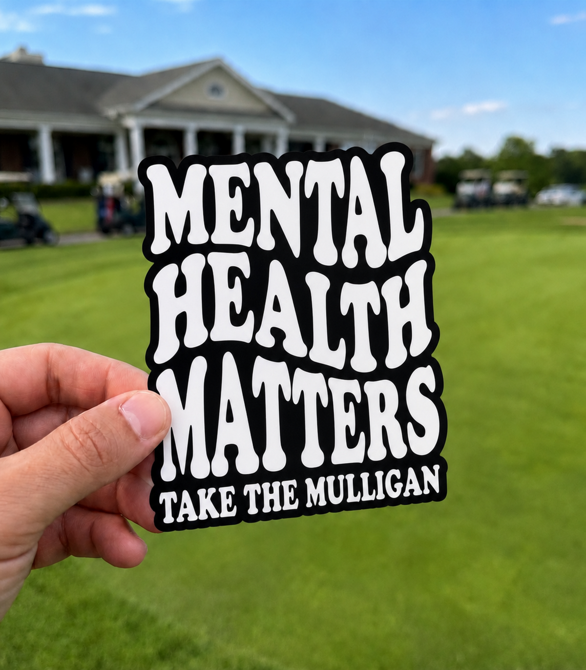 Mental Health Matters sticker | Kiss-Cut Vinyl Decal, Take The Mulligan