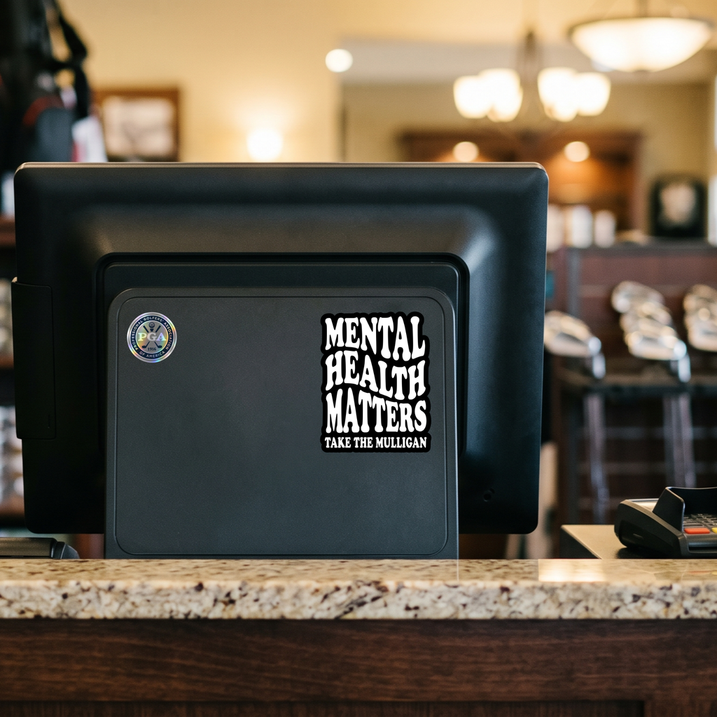 Mental Health Matters sticker | Kiss-Cut Vinyl Decal, Take The Mulligan