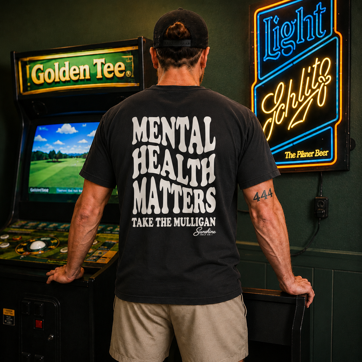 Mental Health Matters Oversized Shirt, Take the Mulligan Heavyweight Golf Tee, Boxy Streetwear Graphic Tee, Golf Gifts for Men, Golfer Gift