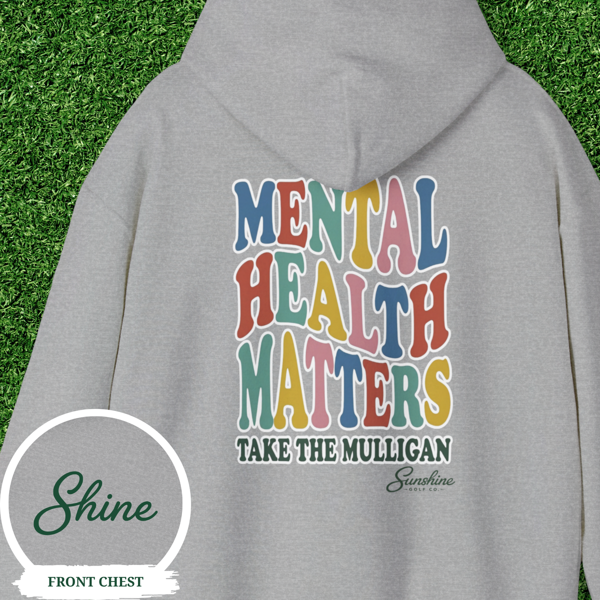 Mental Health Matters Hoodie, Take the Mulligan Funny Golf Sweatshirt, Golf Gifts for Men Women, Therapist Hoodie, Retro Golfer Gift