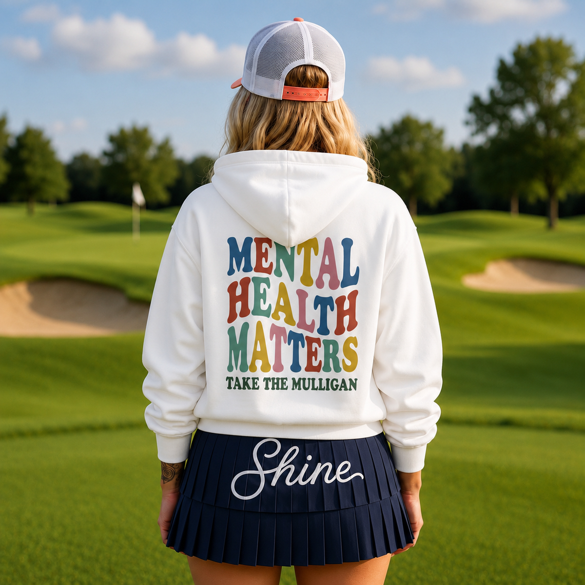 Mental Health Matters Hoodie, Take the Mulligan Funny Golf Sweatshirt, Golf Gifts for Men Women, Therapist Hoodie, Retro Golfer Gift
