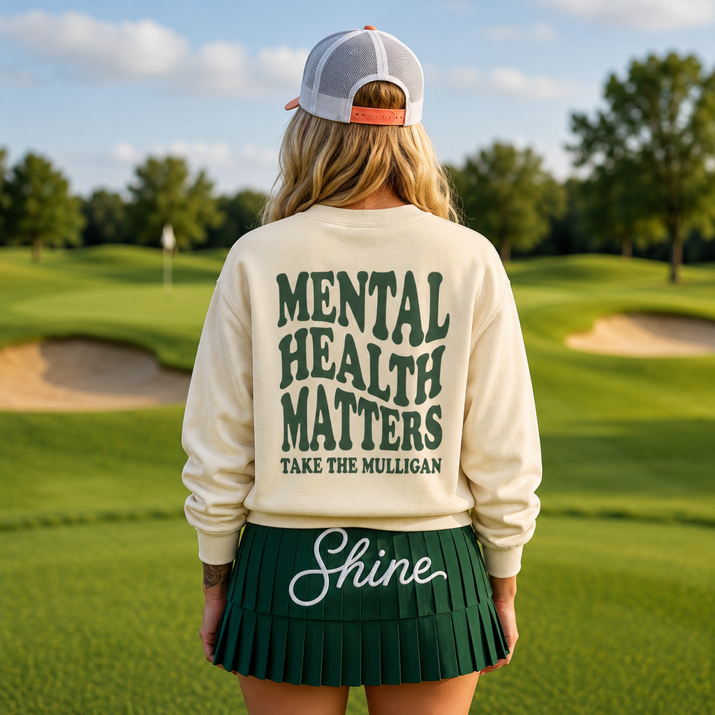 Mental Health Matters Sweatshirt Men, Take the Mulligan Golf Crewneck, Gildan 18000 Colors Style Golf Gifts for Men, Golf Dad Gift, Golfer