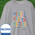 Mental Health Matters Sweatshirt, Take the Mulligan Funny Golf Crewneck, Golf Gifts for Men Women, Therapist Sweatshirt, Golfer Gift