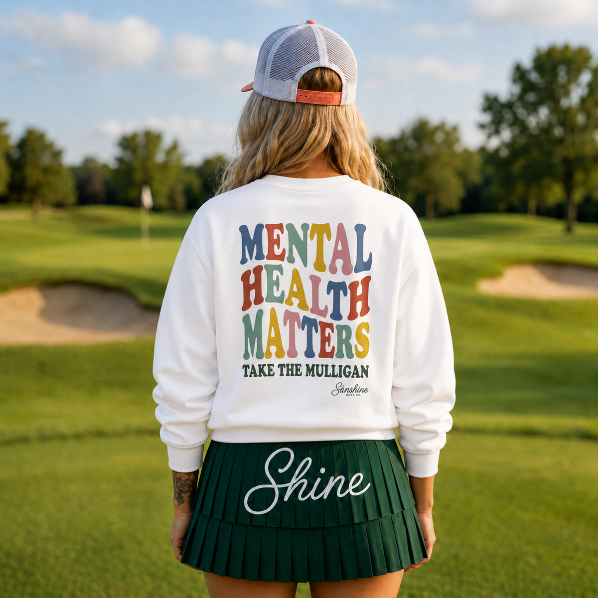 Mental Health Matters Sweatshirt, Take the Mulligan Funny Golf Crewneck, Golf Gifts for Men Women, Therapist Sweatshirt, Golfer Gift