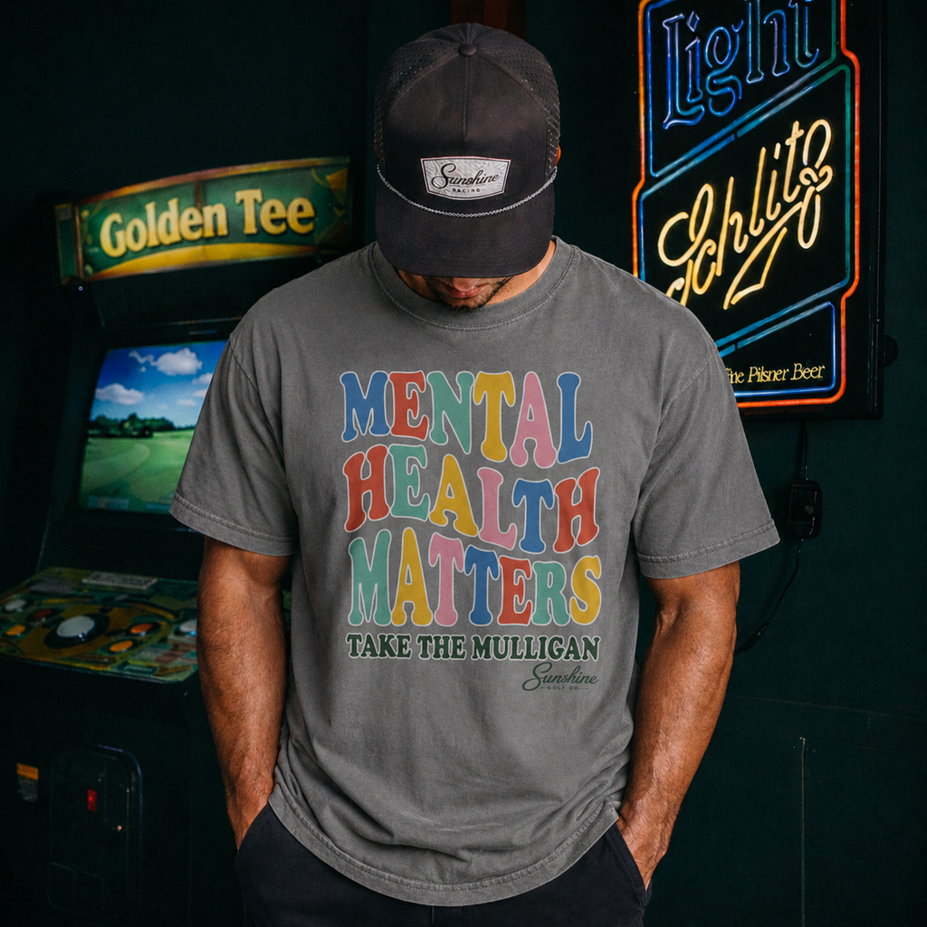 Mental Health Matters T-Shirt | Take The Mulligan colorful typography