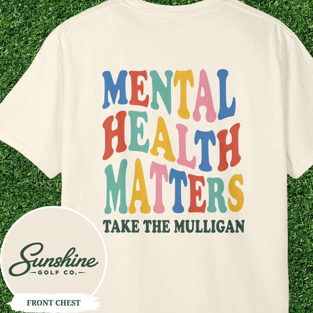 Mental Health Matters T-Shirt | colorful retro lettering