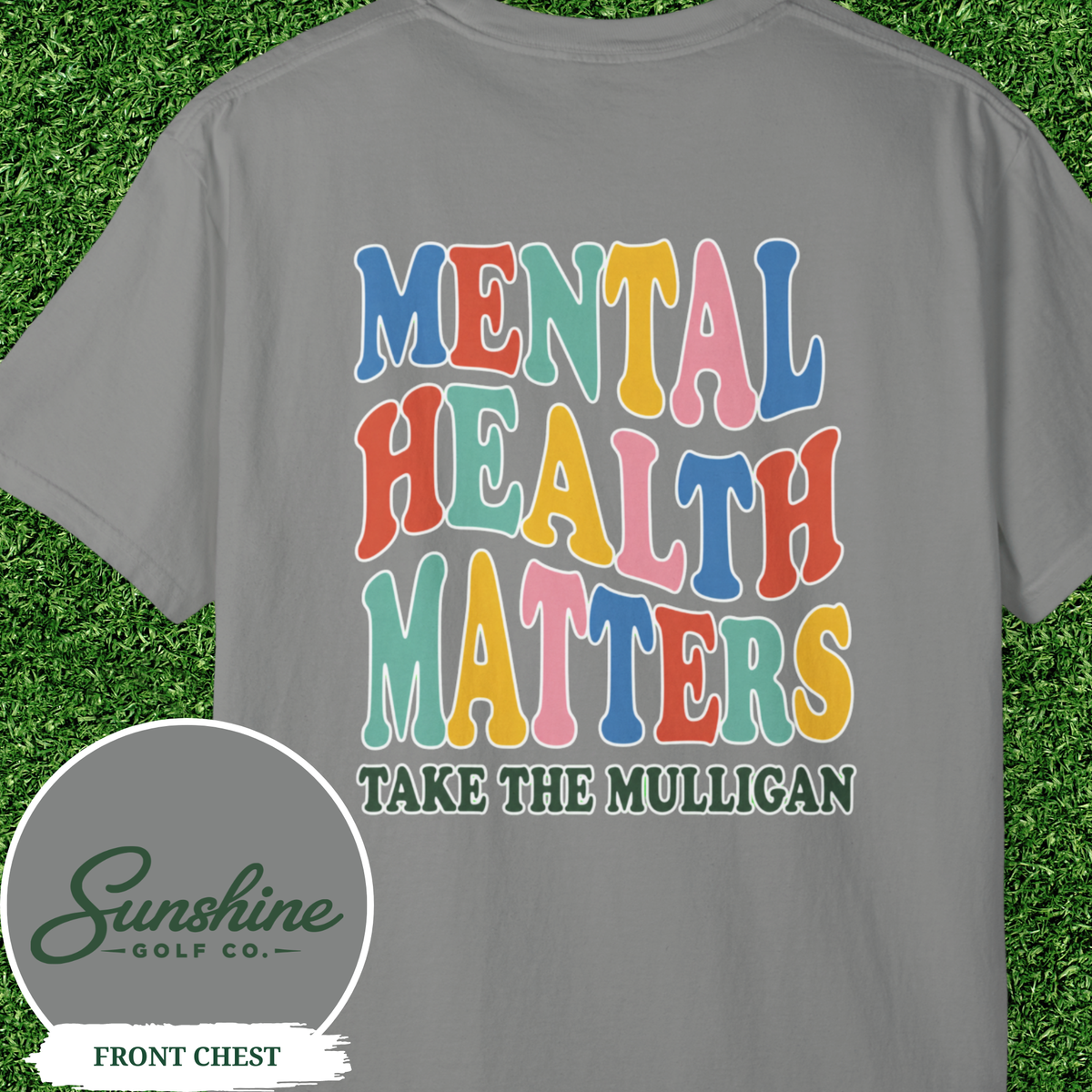 Mental Health Matters T-Shirt | colorful retro lettering
