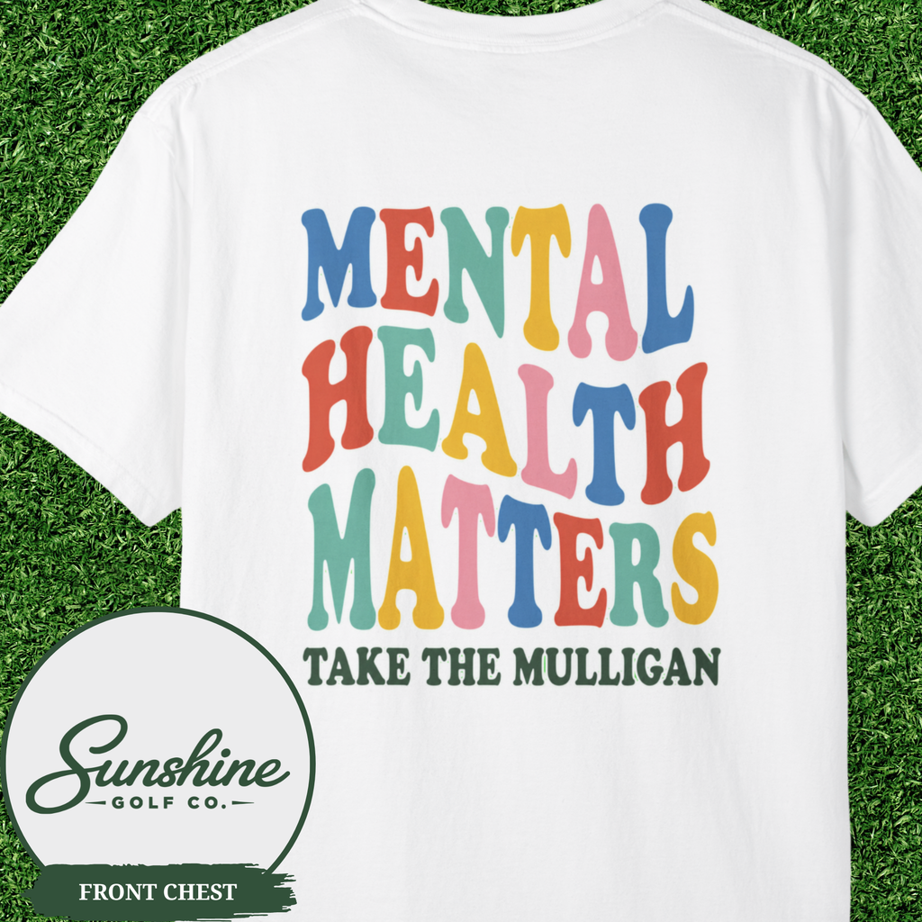Mental Health Matters T-Shirt | colorful retro lettering