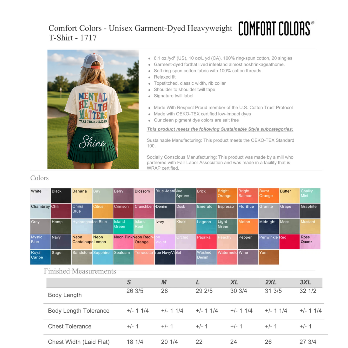 Mental Health Matters T-Shirt | colorful retro lettering