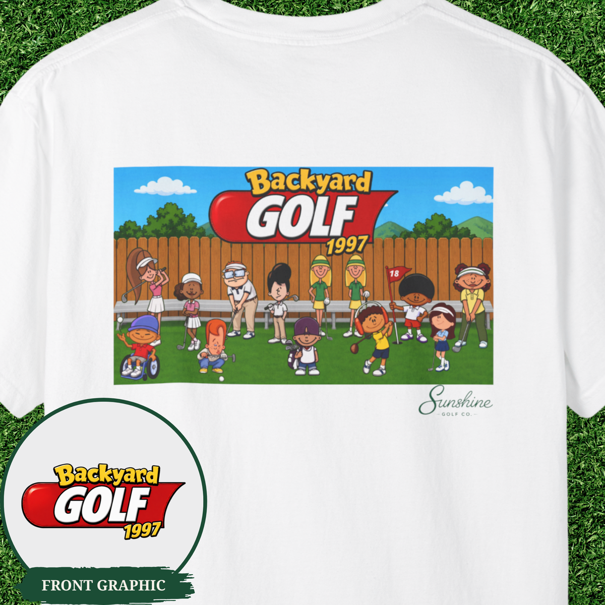 Backyard Golf 1997 Retro Tee | Comfort Colors Golf T Shirt | Funny 90s Video Game Golf Shirt | Golf Gift for Him | Nostalgic Golfer Tee