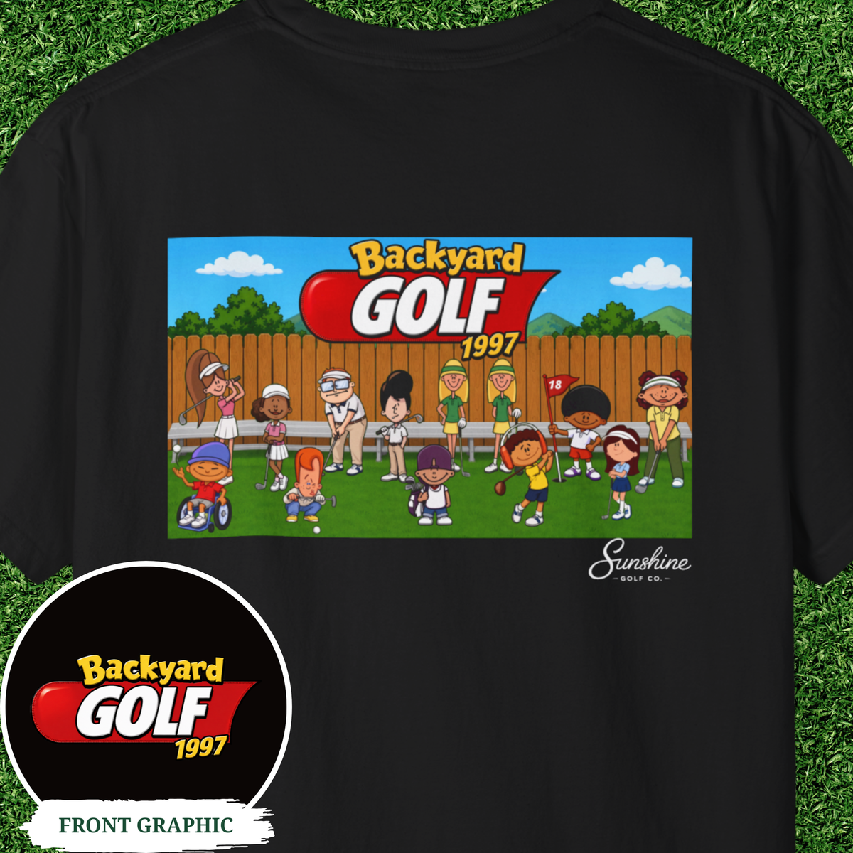 Backyard Golf 1997 Retro Tee | Comfort Colors Golf T Shirt | Funny 90s Video Game Golf Shirt | Golf Gift for Him | Nostalgic Golfer Tee