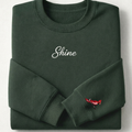 Sunshine Golf Co Embroidered Crewneck Sweatshirt | Cardinal Putter Sleeve Embroidery | Golf Sweatshirt | Golfer Gift | Gildan Heavy Blend