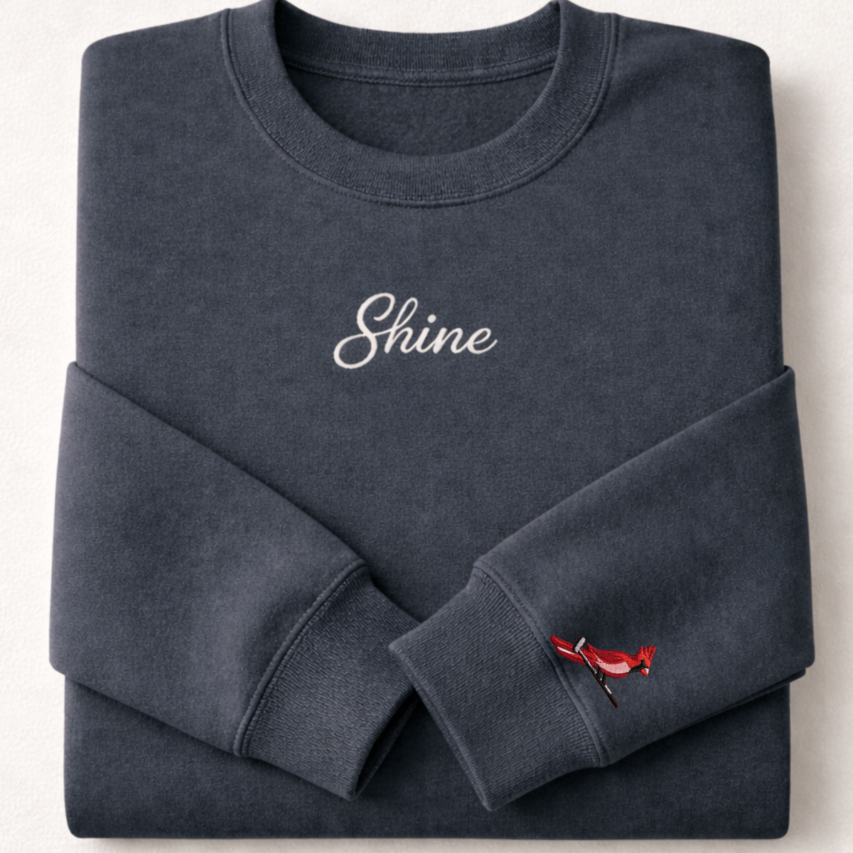 Sunshine Golf Co Embroidered Crewneck Sweatshirt | Cardinal Putter Sleeve Embroidery | Golf Sweatshirt | Golfer Gift | Gildan Heavy Blend